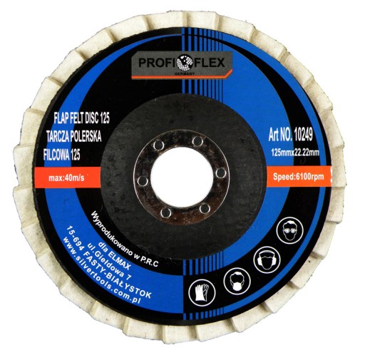 PROFI-FLEX PLSTENÝ DISK 10249 125x22,2 mm