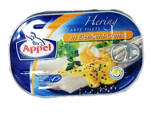 Appel Sleď Filets Eier-Senf-Creme 200g