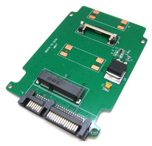 ADAPTÉR mSATA na SATA 22pinový mini PCIe 2.5 SSD DISK
