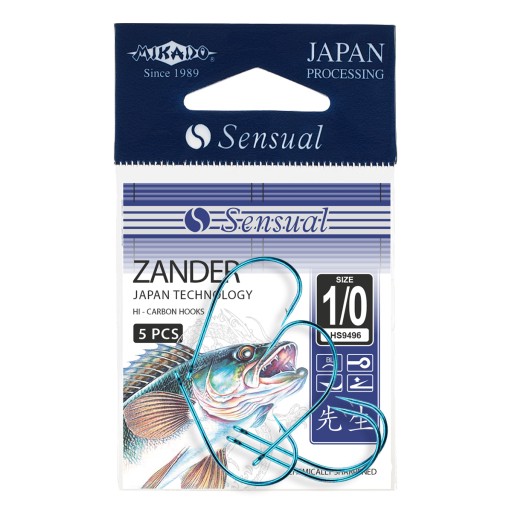 Mikádo háčiky Sensual Zander 1/0 BL Resin Sanda