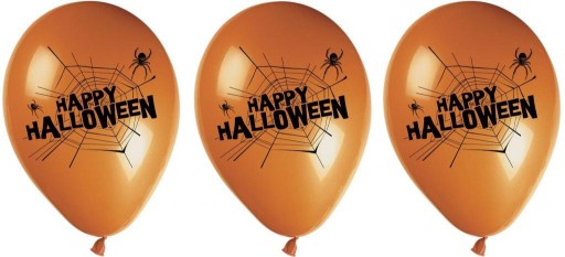 Balóniky Pavučina Veselá Halloween Party 28 cm 8 ks.