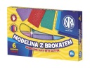 Modelovacia hmota s trblietkami 6 farieb - Astra