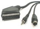 Kábel z notebooku do TV EURO S-VIDEO jack 15m (1363)