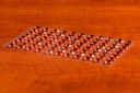XXL ORANŽOVÉ SAMOLEPIACE KRYŠTÁLY 10mm 88ks 162