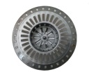 Plastové drezové sitko, 80 mm, strieborné a biele