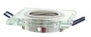SVIETIDLO SKLENENÉ HALOGÉN SILVER GU10 LED