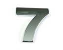 7, ČÍSLA ČÍSLA PÍSMENA CHROME 3D NÁLEPKY ZNAK