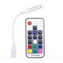 RGB RF ovládač/ovládač + diaľkové ovládanie 17 pre LED pásy