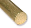Mosadzná valčeková tyč, mosadz, priemer 15 - 10 cm