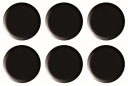 Čierne magnety 20mm 6 kusov TETIS GM400-V6