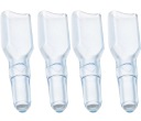 KRYT KRYTU KONEKTORA IZOLÁCIA MODRÁ 6,3mm 4 KS