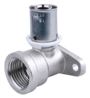 Pex koleno, nástenné, lisované, 20x1/2 GW, závesné, lisované, PRESS