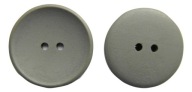 2ks drevený gombík hladký 30mm šedý