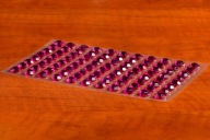 XXL FUCHSCIA SAMOLEPIACE KRYŠTÁLY 10mm 88ks 158