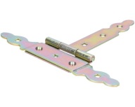 Ozdobný pánt na brány, boxové rolety ZBNO 150x215mm zlatý s krytkou