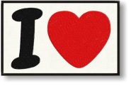 TERMO I Love PATCH Módny vyšívaný HIT