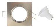 HALOGÉNOVÁ LAMPA STRIEBORNÁ + GU10 LED 5W