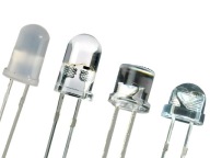 BIELE A FAREBNÉ LED 5mm 100 KS dióda