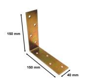 UHLOVÝ KONEKTOR HRUBÝ PLECH 3,5 mm 150x150x40