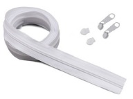 PÁSKA NA Zips, BIELY VYSTUŽENÝ Zips, 3MM + Zipsy