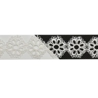 Čipka Guipure 0,5m 23mm BIELA ​​G036