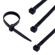 Sťahovacie pásky, sťahovacie pásky, 12,5x1000 mm, čierne, 1 ks