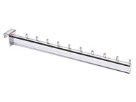 Vešiak ROVNÝ NA OVÁL 40cm 10N CHROMOVÁ LIŠTA a1