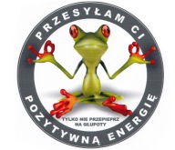 NÁLEPKU POŠLEM TI POZITÍVNA ENERGETIKA ŽABA ŽABA