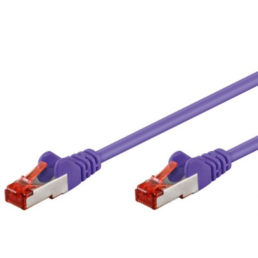 Sieťový kábel CAT6, S/FTP (PiMF), Lilac 0,5 m