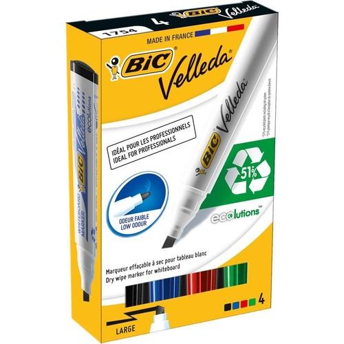 BiC Velleda 1751 popisovače na tabuľu 4 farby