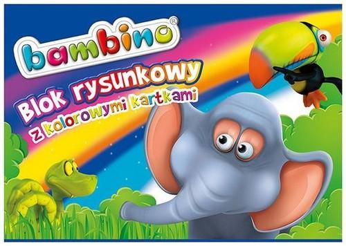 A4 Bambino podložka na kreslenie, 16 farebných listov, škola x 2 kusy