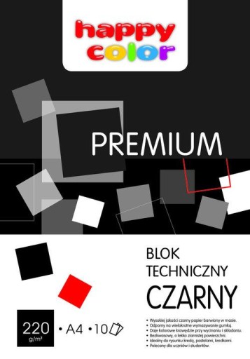Technický blok A4 Black Happy Color