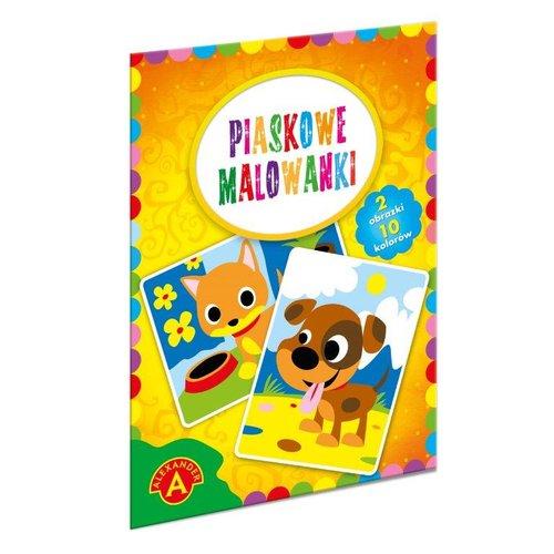 Pes a mačiatko Pieskové omaľovánky