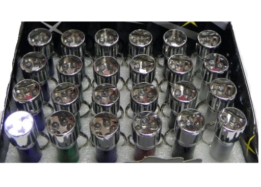 Mini ručná kľúčenka TORCH 7 LED mix farieb (3640a)
