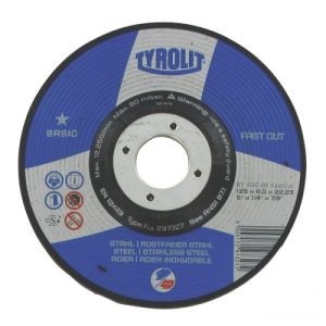 REZNÉ DISKY INOX 125 x 3,0 ZÁKLADNÉ TYROLIT