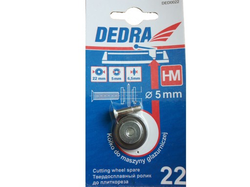 KOLESO NA REZAČKY OBKLADOV 22/2MM DEDRA