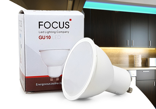 GU10 LED ŽIAROVKA 6W TEPLÁ BIELA 3000K VÝKONNÁ, NEBLIKAJÚCA
