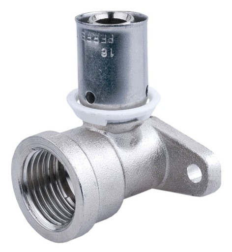 Pex koleno, nástenné, lisované, 20x1/2 GW, závesné, lisované, PRESS