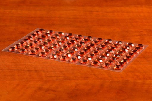 XXL ORANŽOVÉ SAMOLEPIACE KRYŠTÁLY 10mm 88ks 162