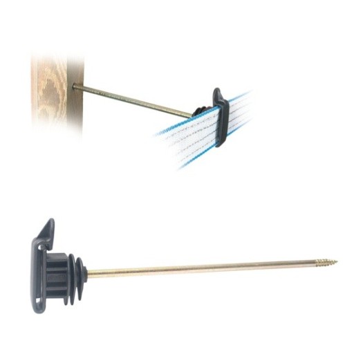 IZOLÁTOR SKROUBOVANÝ DO DREVA 20cm NA PÁSKU 15-40MM PASTUCH POMELAC 10 ks.