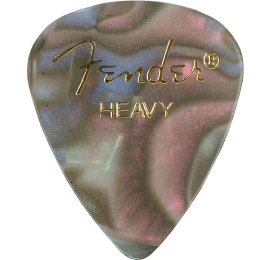FENDER Celluloid 351 Abalone Ťažké gitarové trsátko