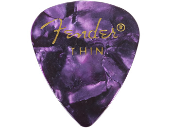 FENDER Celluloid 351 Purple -Tenké gitarové trsátko