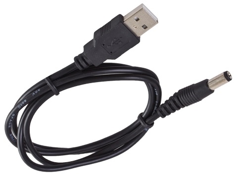Kábel USB zástrčka - DC zástrčka 2.1 / 5.5 __ 1 m (2310)