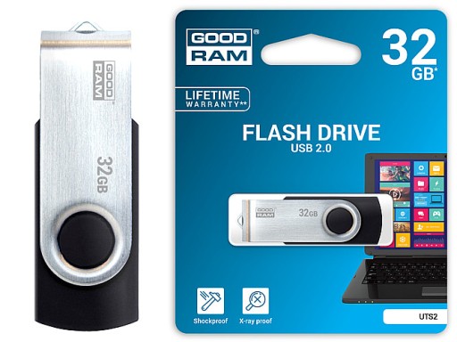 GOODRAM Twister 32GB USB2.0 Pendrive Black