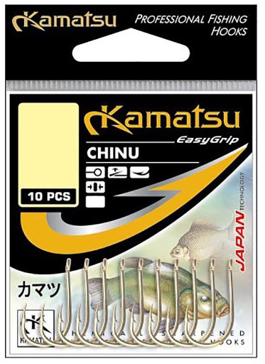 Kamatsu Chinu K-007 háčik č.2 (10 ks) Hnedý