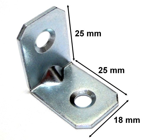 MONTÁŽNY UHOL S RAZENÍM 25x25x18 10 ks