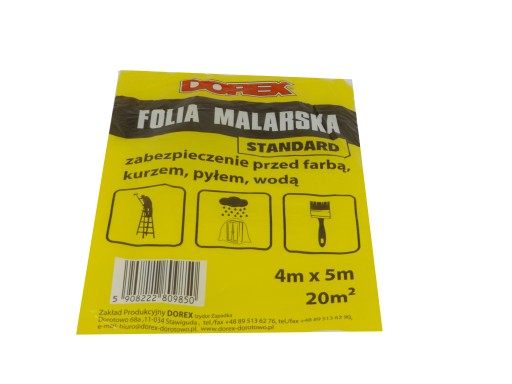 HRUBÁ OCHRANNÁ KONŠTRUKČNÁ MALIARSKA FÓLIA 4X5M