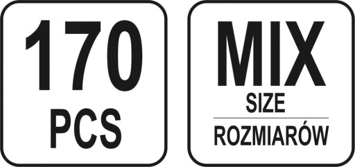 SÚPRAVA SKRUTKOV A PODLOŽKOV KAROSERIE 170 MIX