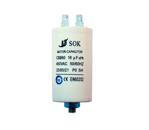 ŠTARTOVACÍ KONDENZÁTOR PRE MOTOR 16uF 450V
