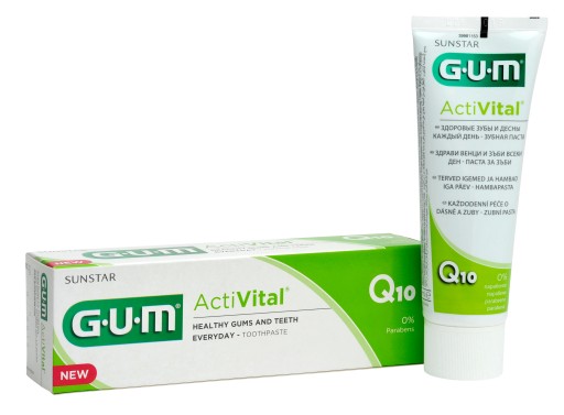 Gélová zubná pasta Sunstar GUM ActiVital s fluoridom